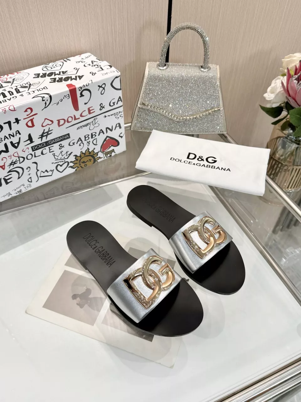 Dolce & Gabbana D&G Slippers For Women Stylish 4633