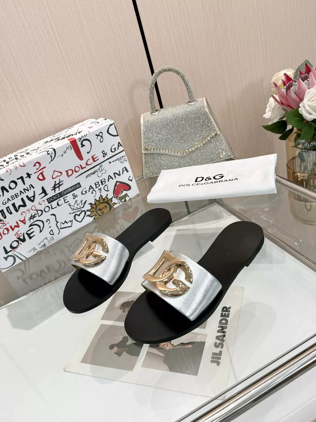 Dolce & Gabbana D&G Slippers For Women Stylish 4633