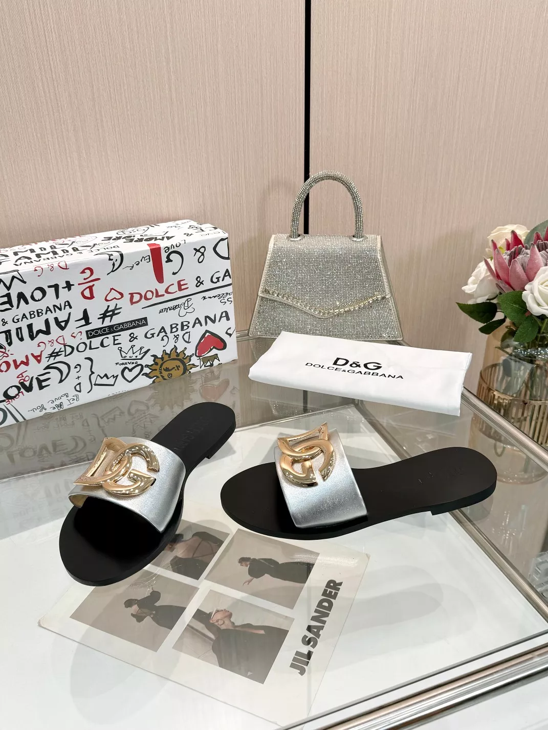 Dolce & Gabbana D&G Slippers For Women Stylish 4633