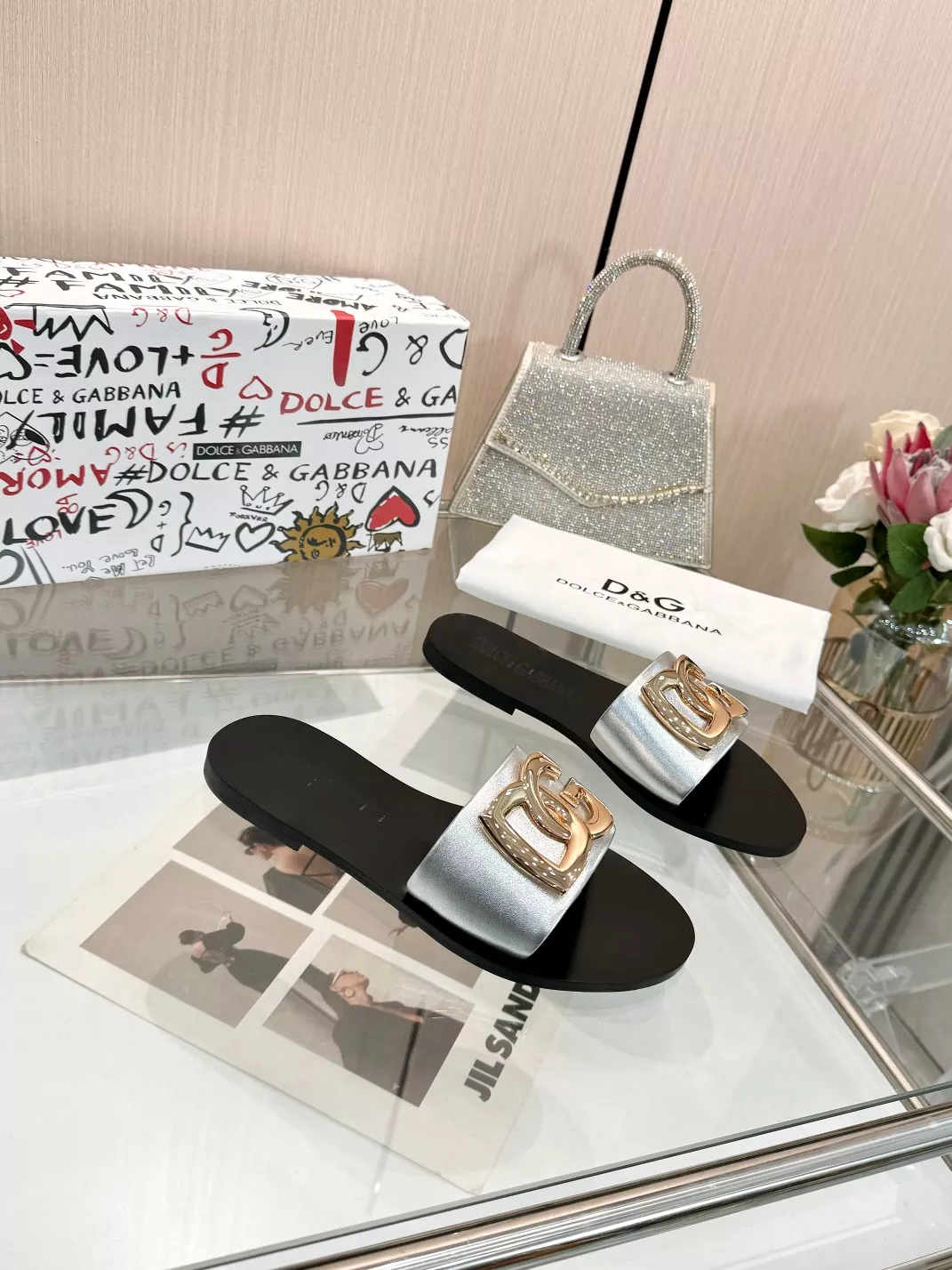 Dolce & Gabbana D&G Slippers For Women Stylish 4633