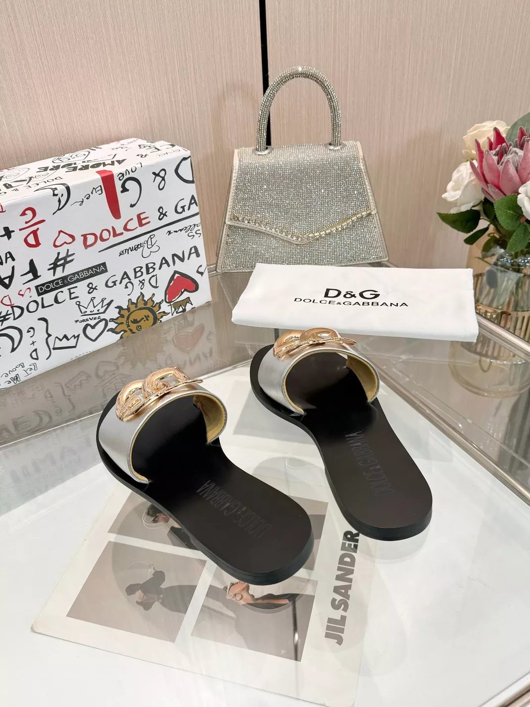 Dolce & Gabbana D&G Slippers For Women Stylish 4633
