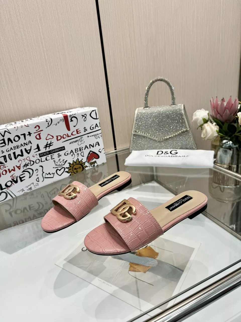 Dolce & Gabbana D&G Slippers For Women Stylish 5763