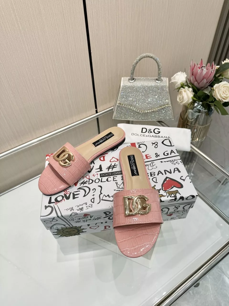 Dolce & Gabbana D&G Slippers For Women Stylish 5763