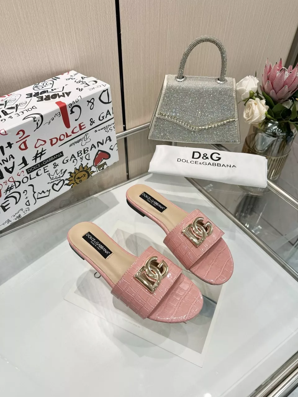Dolce & Gabbana D&G Slippers For Women Stylish 5763