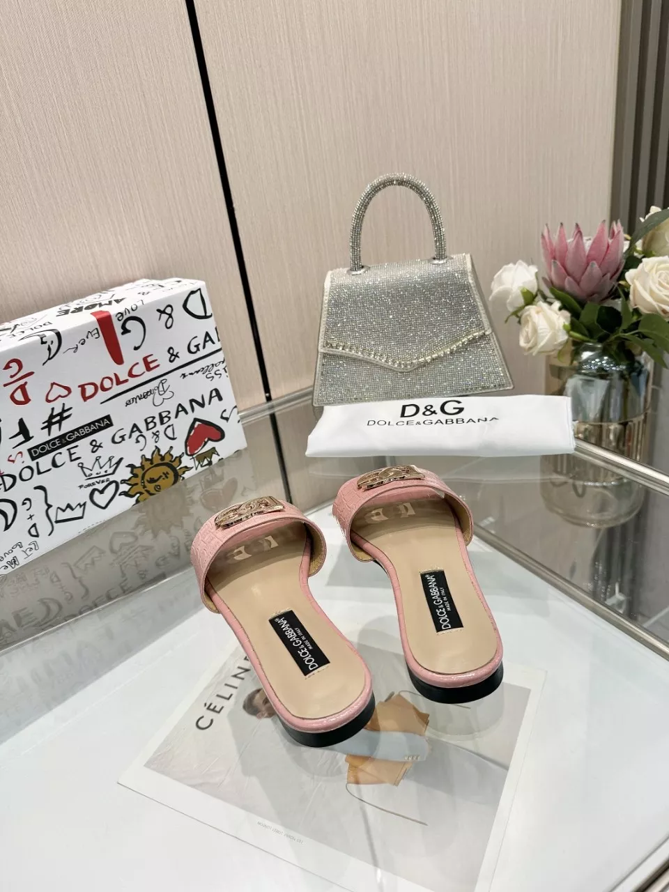Dolce & Gabbana D&G Slippers For Women Stylish 5763