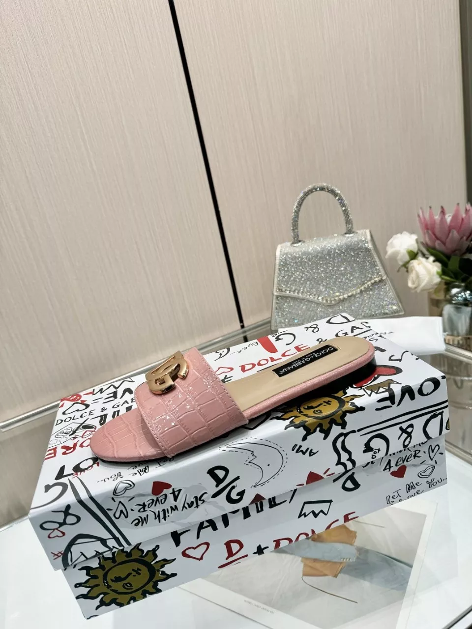 Dolce & Gabbana D&G Slippers For Women Stylish 5763