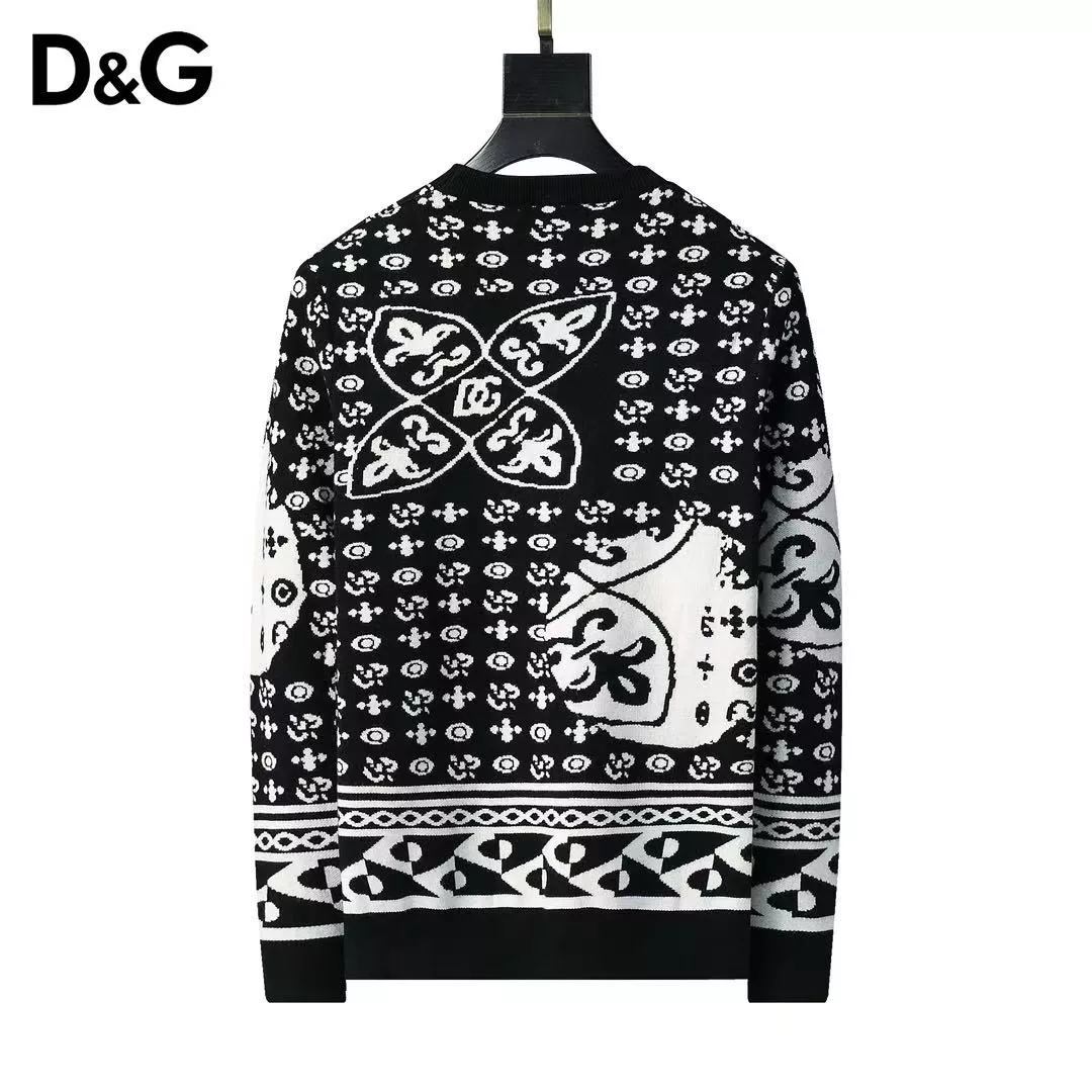 Dolce & Gabbana D&G Sweaters Long Sleeved For Men Refined 2656
