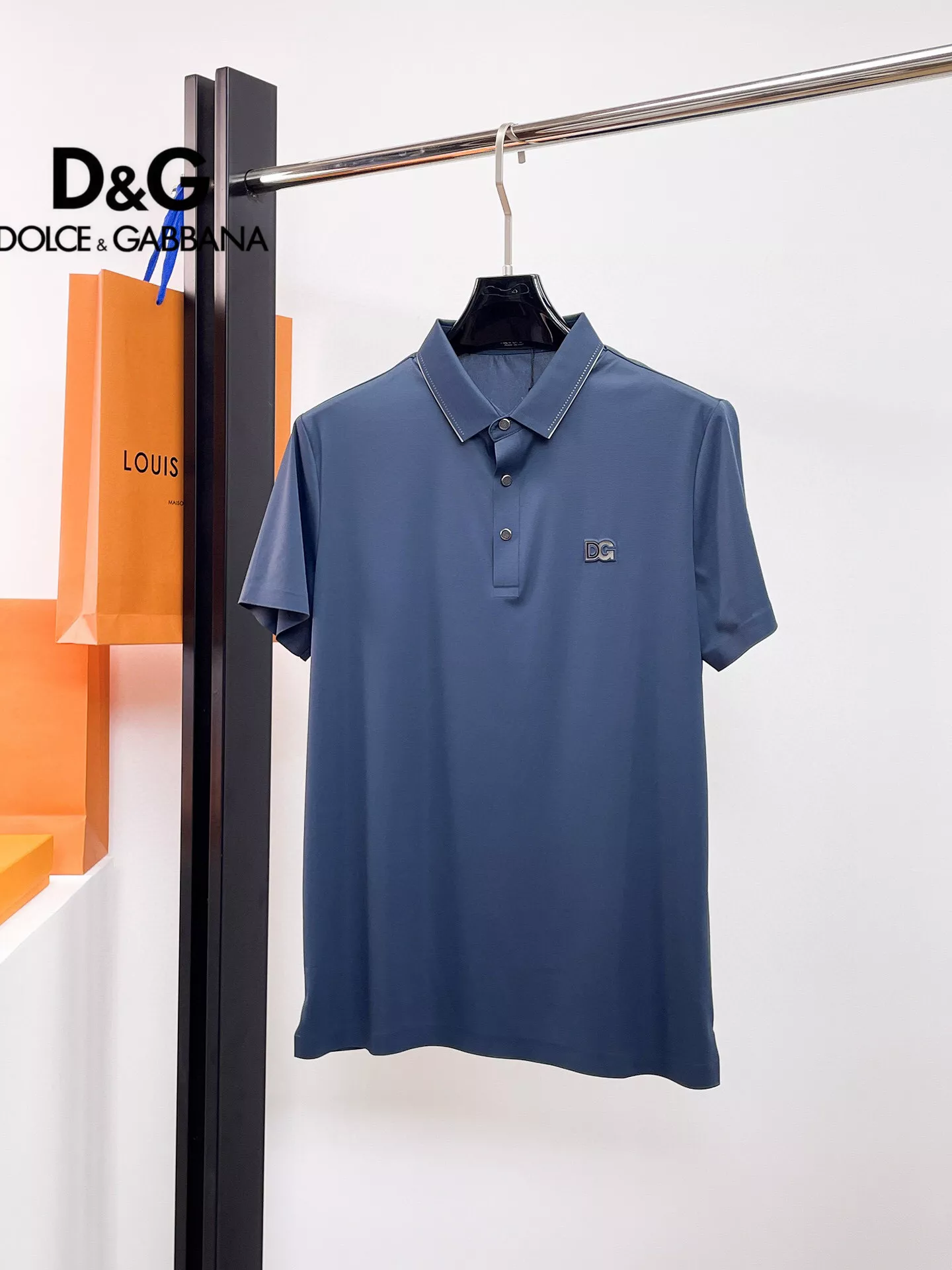 Dolce & Gabbana D&G T-Shirts Short Sleeved For Men Bright 6566