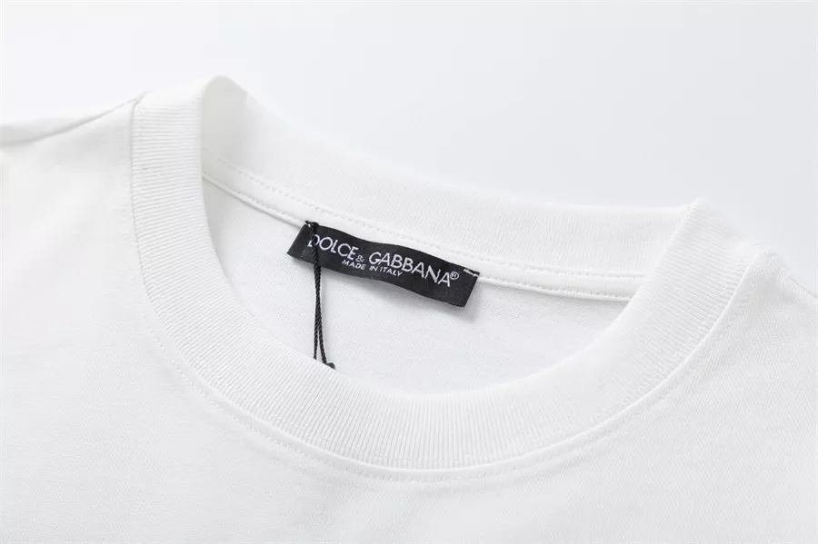 Dolce & Gabbana D&G T-Shirts Short Sleeved For Unisex Durable 972