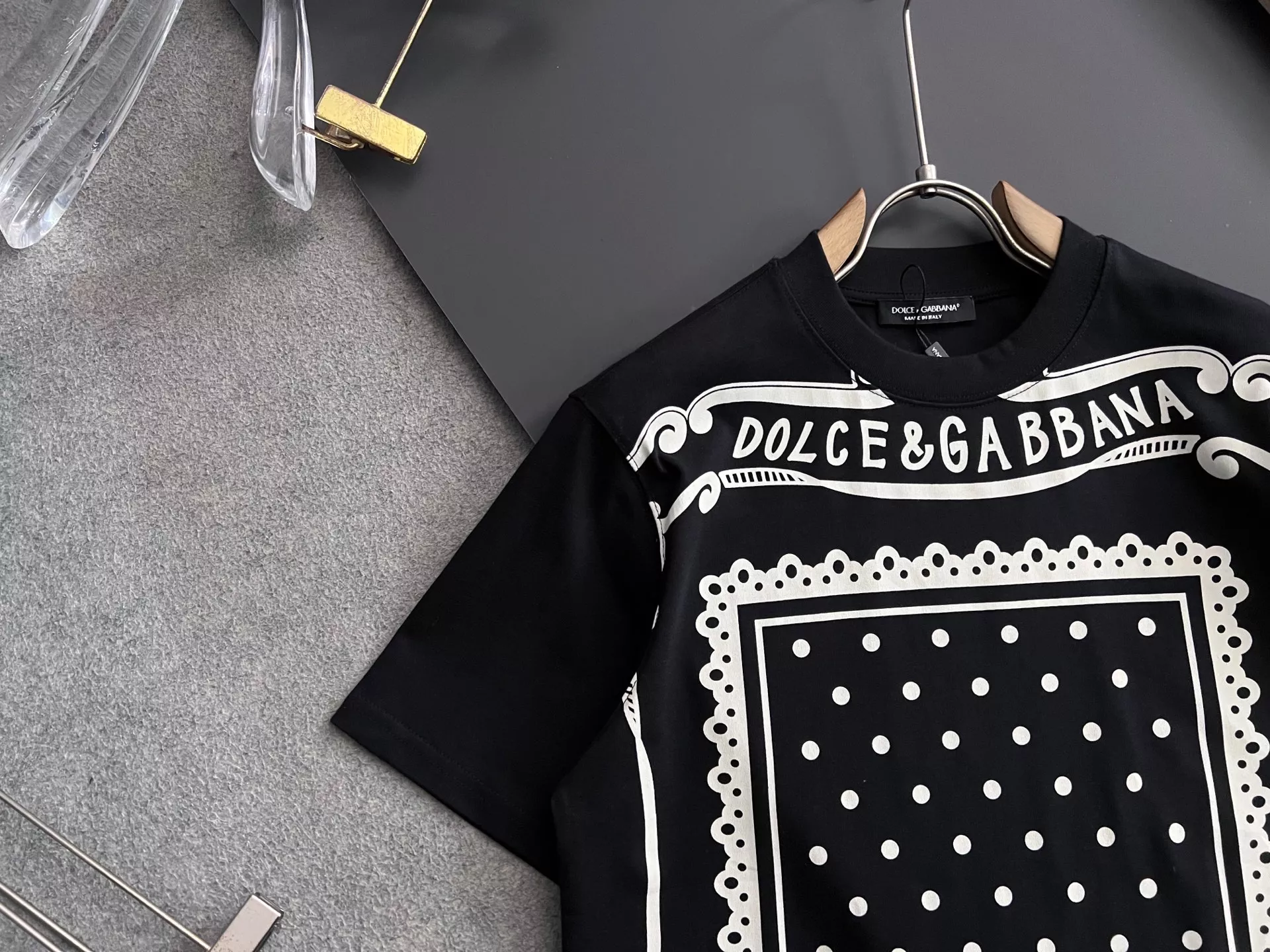 Dolce & Gabbana D&G T-Shirts Short Sleeved For Unisex Popular 7745