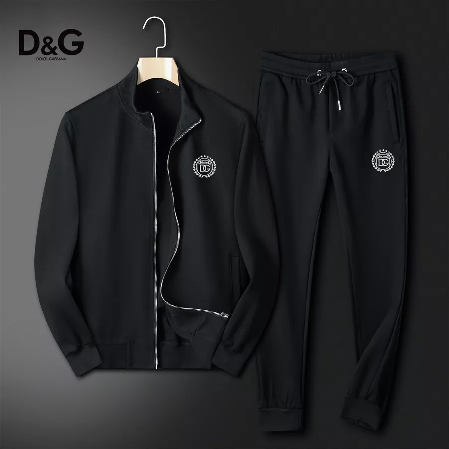 Dolce & Gabbana D&G Tracksuits Long Sleeved For Men Stylish 9063