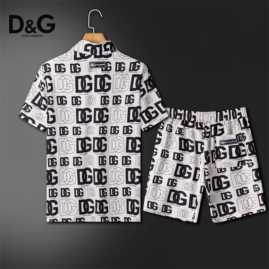 Dolce & Gabbana D&G Tracksuits Short Sleeved For Men Comfortable 9059