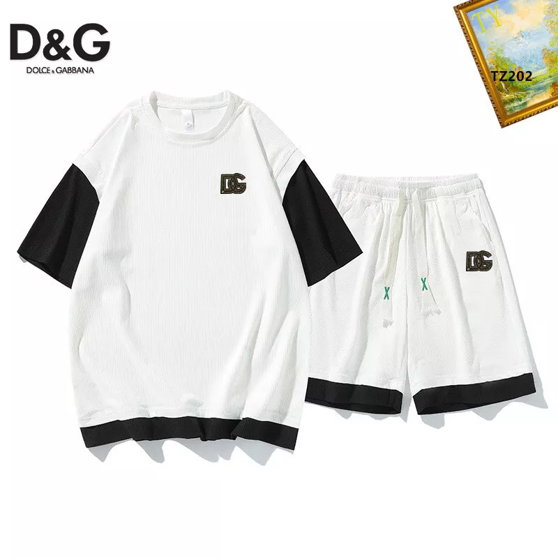 Dolce & Gabbana D&G Tracksuits Short Sleeved For Men Sleek 7095