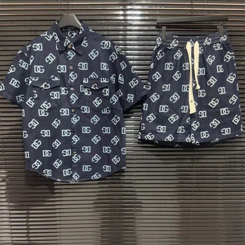 Dolce & Gabbana D&G Tracksuits Short Sleeved For Unisex GoodFit 7808