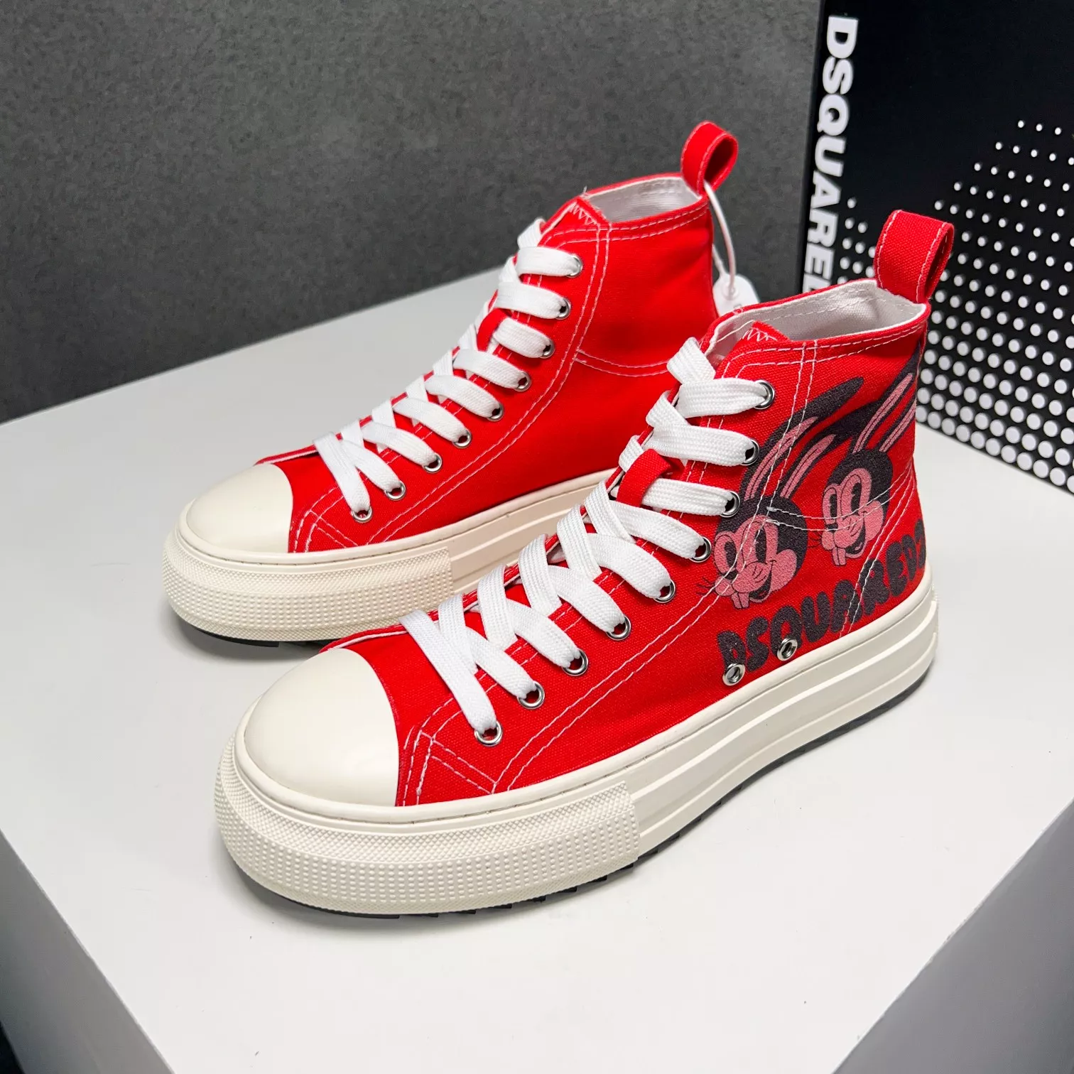 Dsquared High Tops Shoes For Men Lightweight 1554