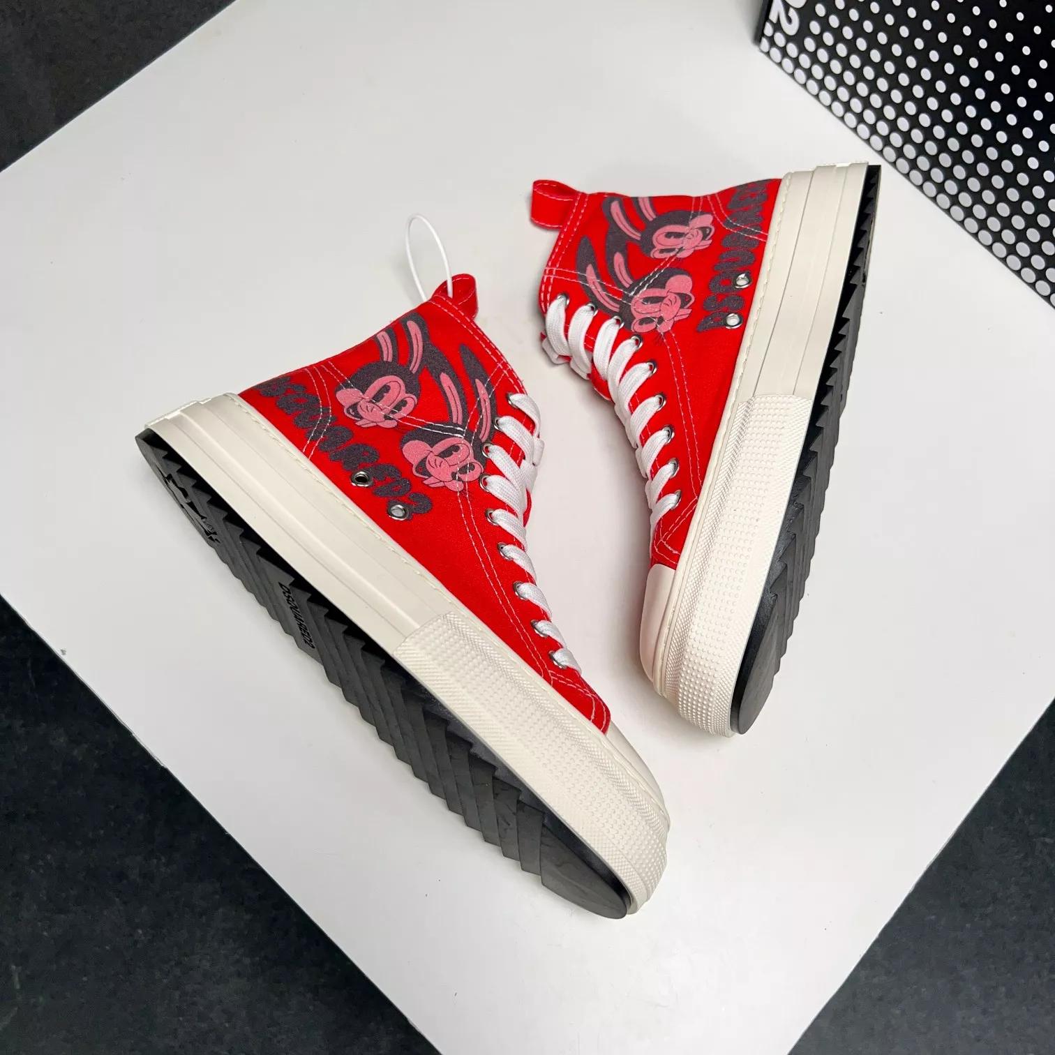 Dsquared High Tops Shoes For Men Lightweight 1554