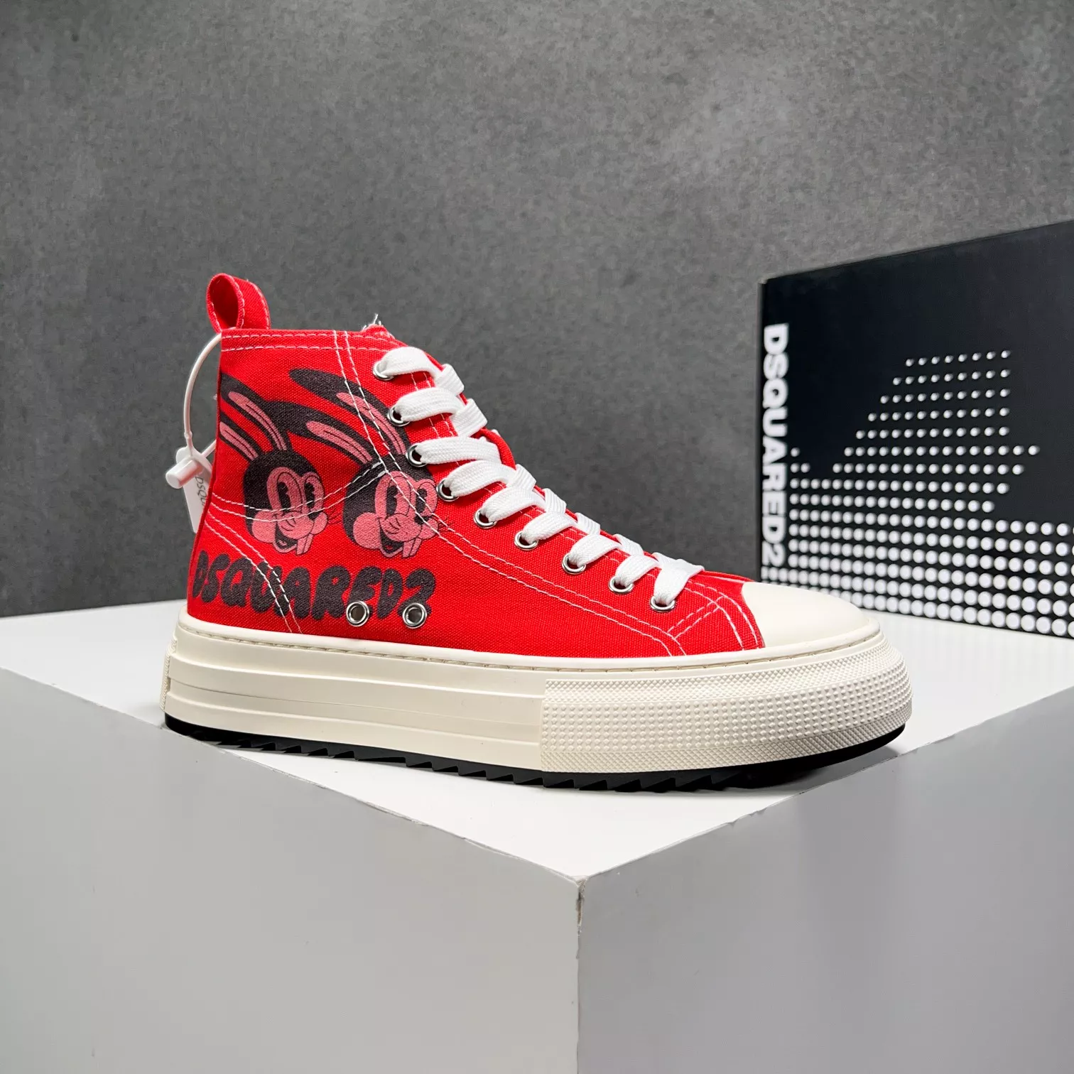 Dsquared High Tops Shoes For Men Lightweight 1554