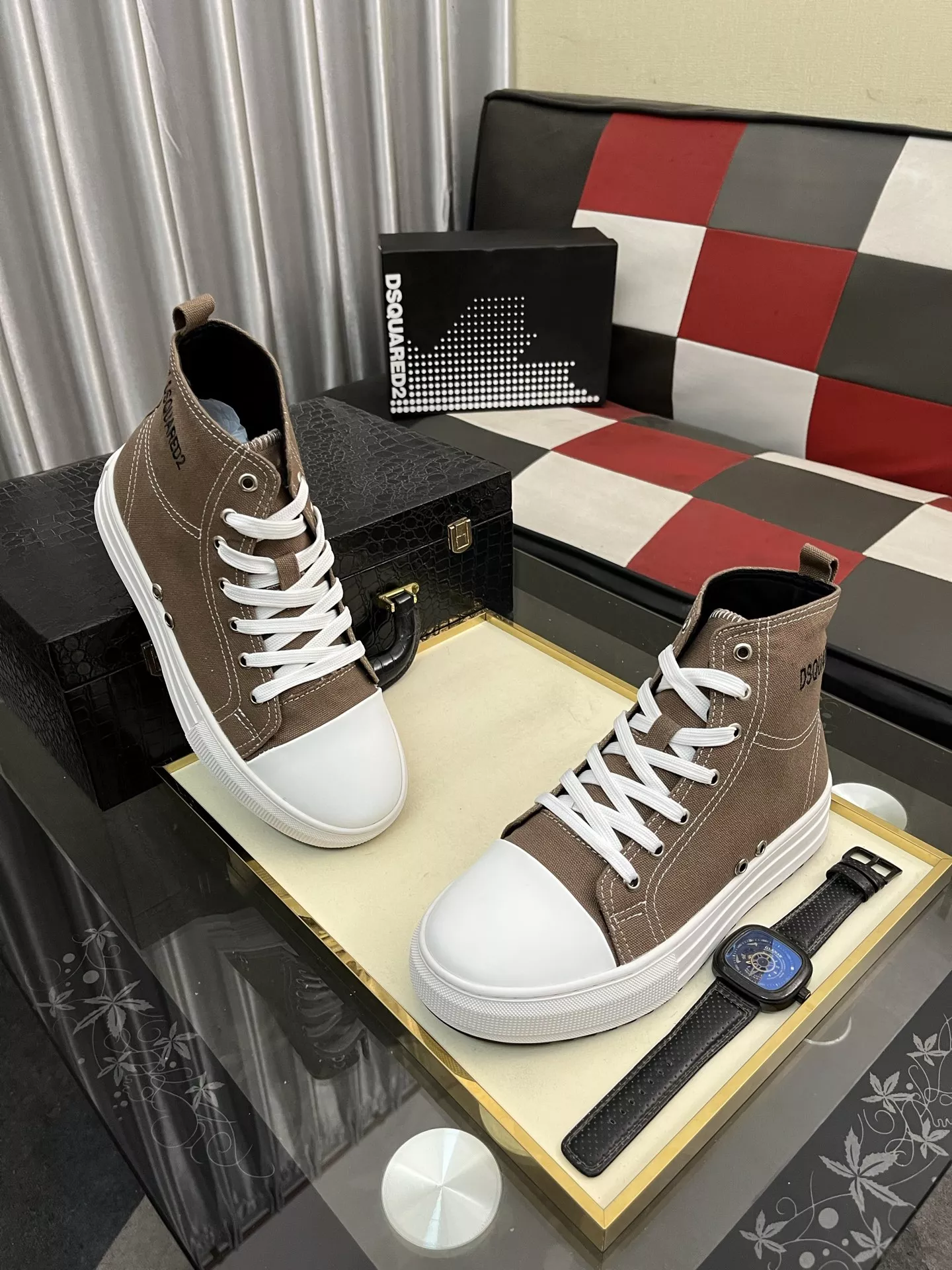Dsquared High Tops Shoes For Men SmartChoice 8000