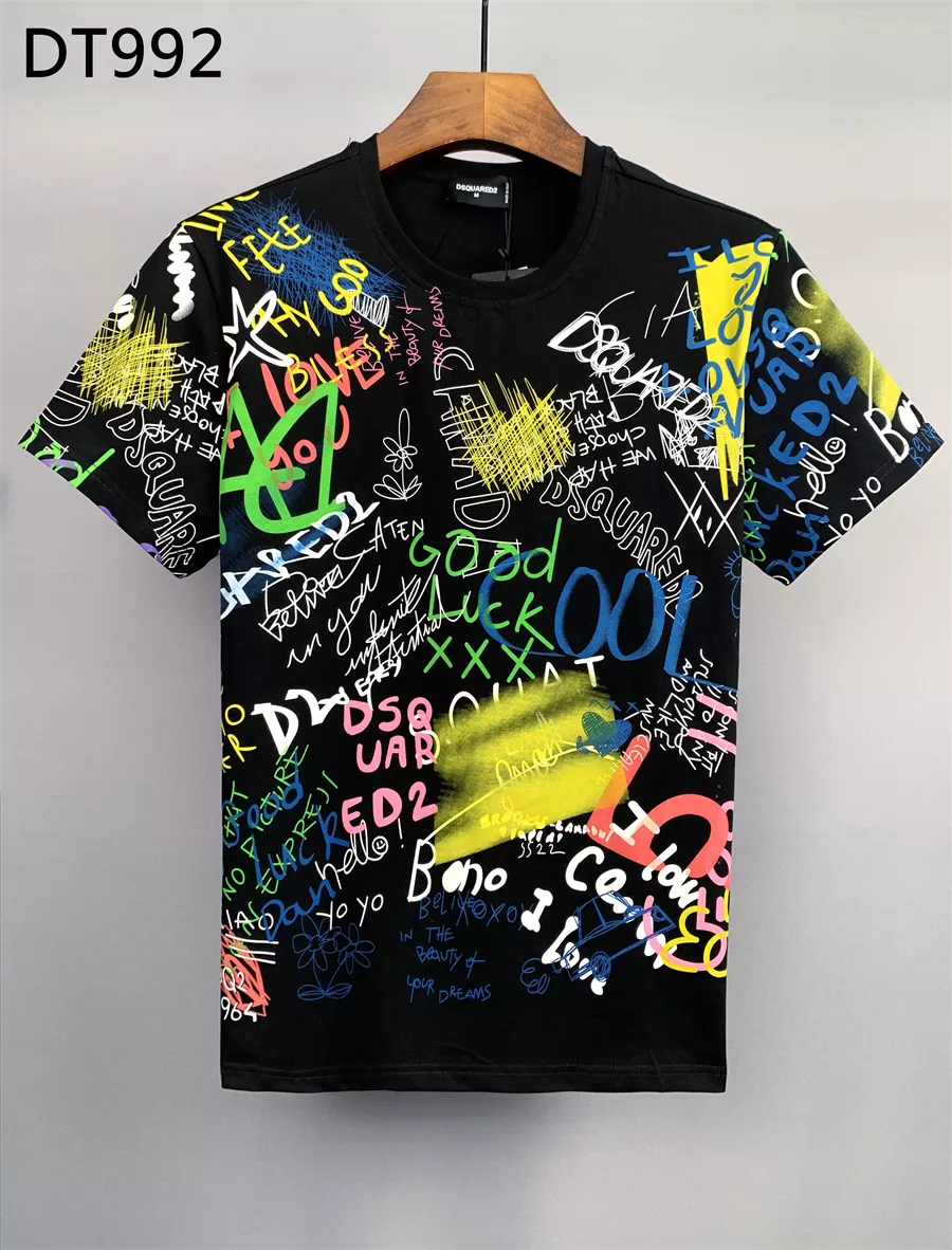 Dsquared T-Shirts Short Sleeved For Men Bright 5030