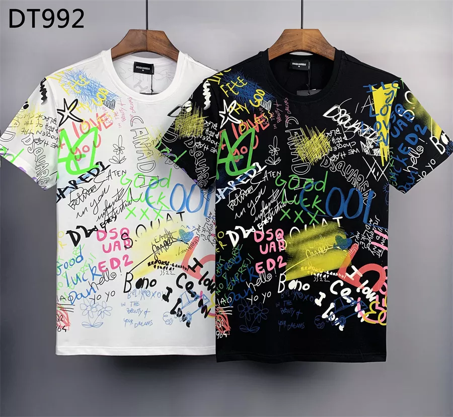 Dsquared T-Shirts Short Sleeved For Men Bright 5030