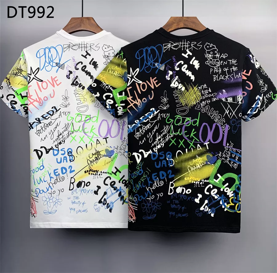 Dsquared T-Shirts Short Sleeved For Men Bright 5030