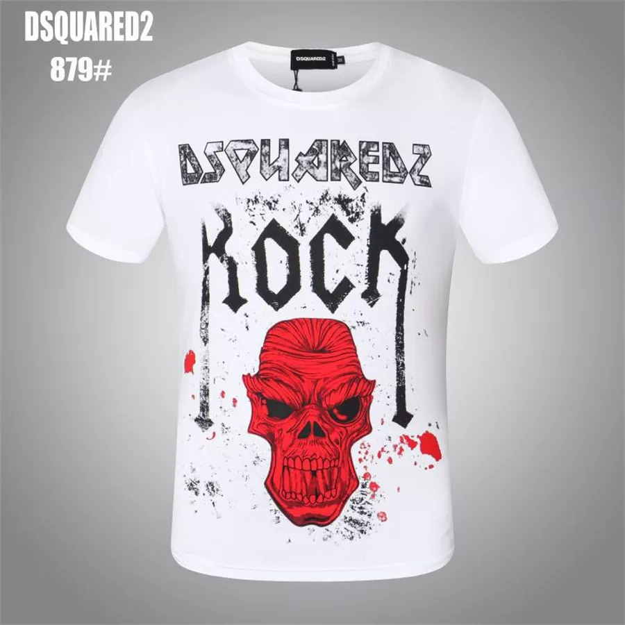Dsquared T-Shirts Short Sleeved For Men Bright 7951