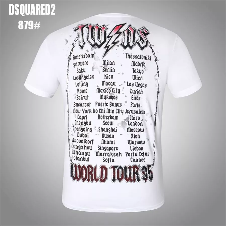 Dsquared T-Shirts Short Sleeved For Men Bright 7951
