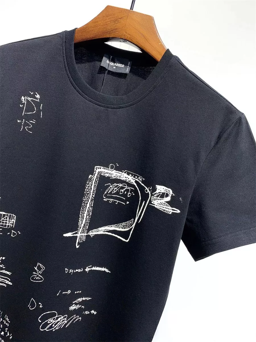 Dsquared T-Shirts Short Sleeved For Men Refined 8344