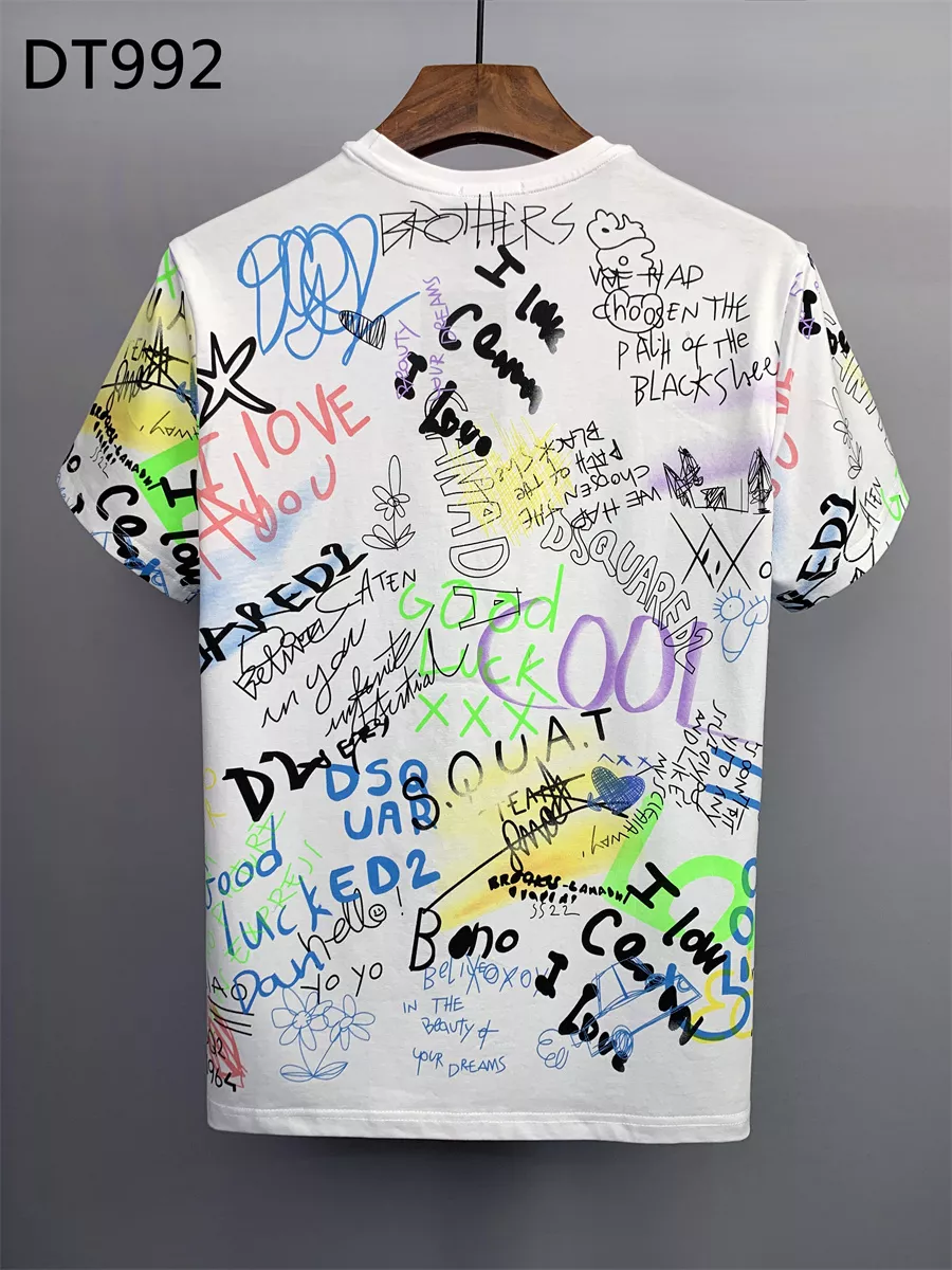 Dsquared T-Shirts Short Sleeved For Men Trendy 254