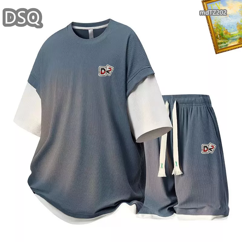 Dsquared Tracksuits Short Sleeved For Men Durable 2394