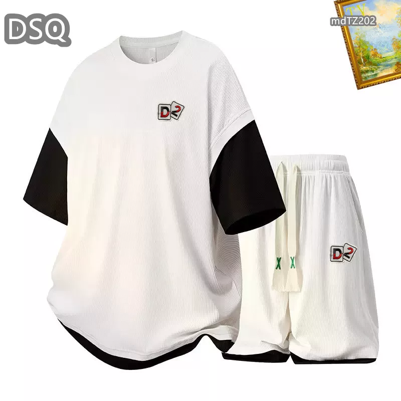 Dsquared Tracksuits Short Sleeved For Men Trendy 9916