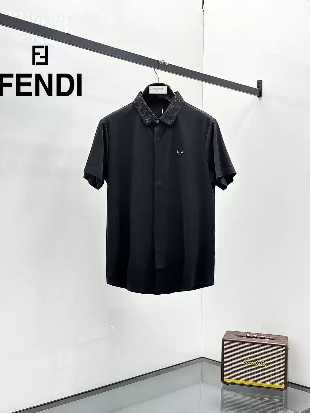 Durable 1066 Fendi Shirts Short Sleeved For Men