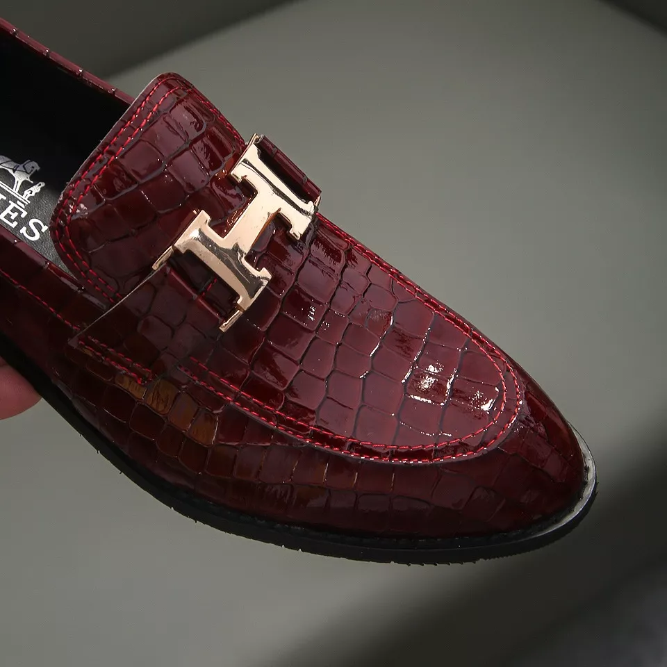 Durable 1248 Hermes Leather Shoes For Men