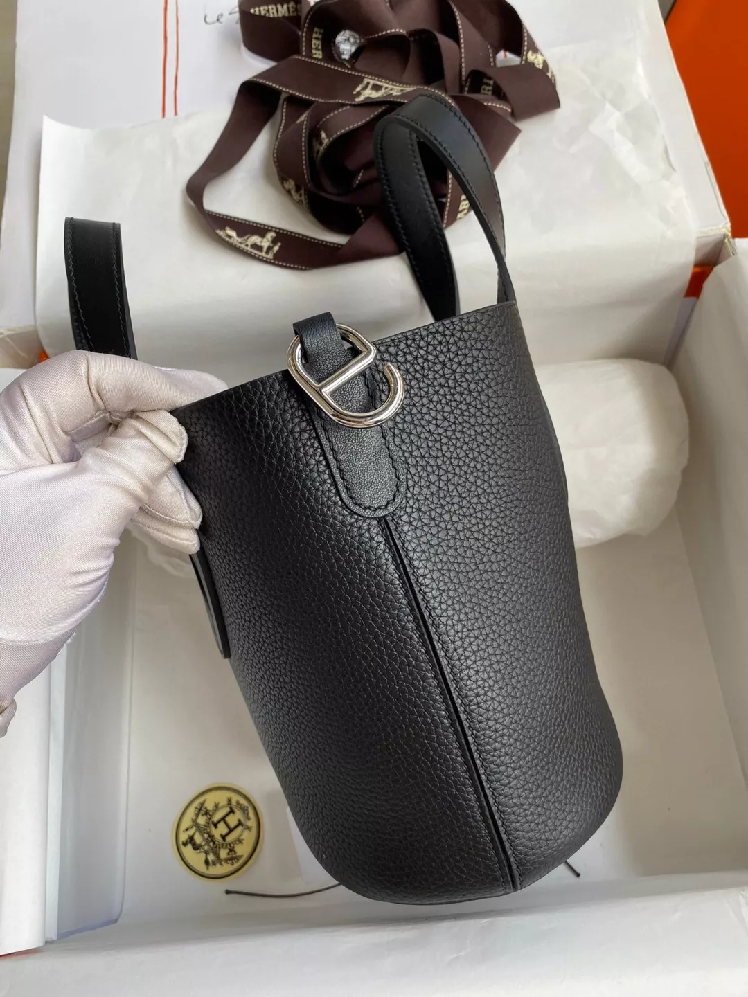 Durable 1313 Hermes AAA Quality Handbags In Silver For Women