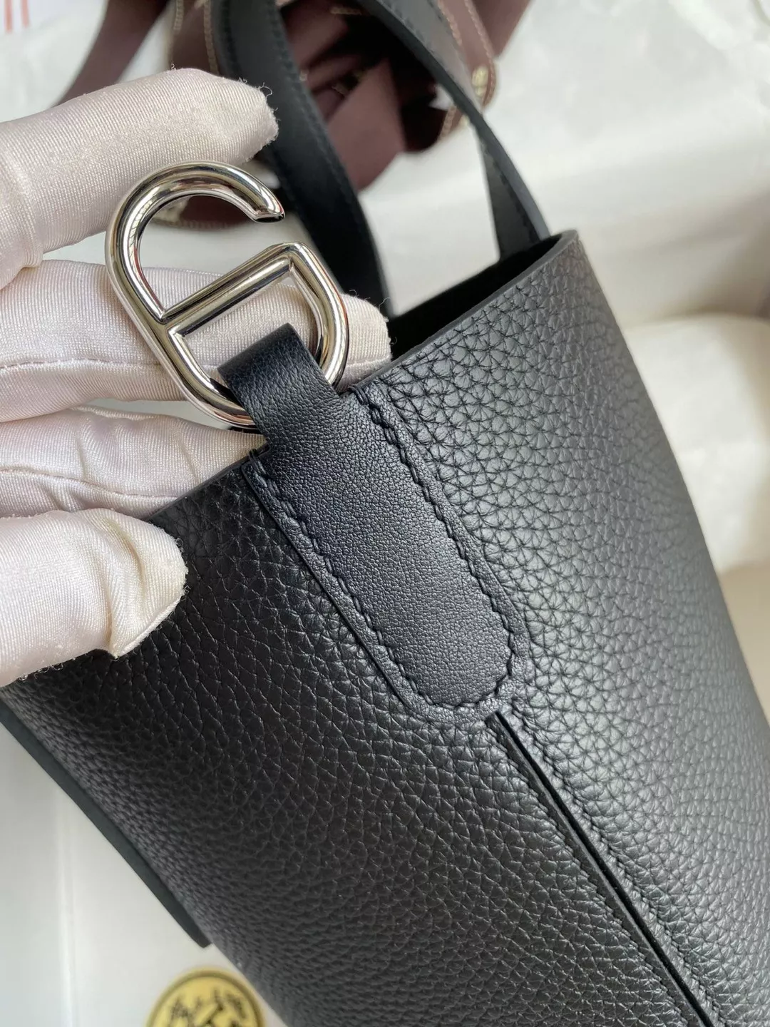 Durable 1313 Hermes AAA Quality Handbags In Silver For Women