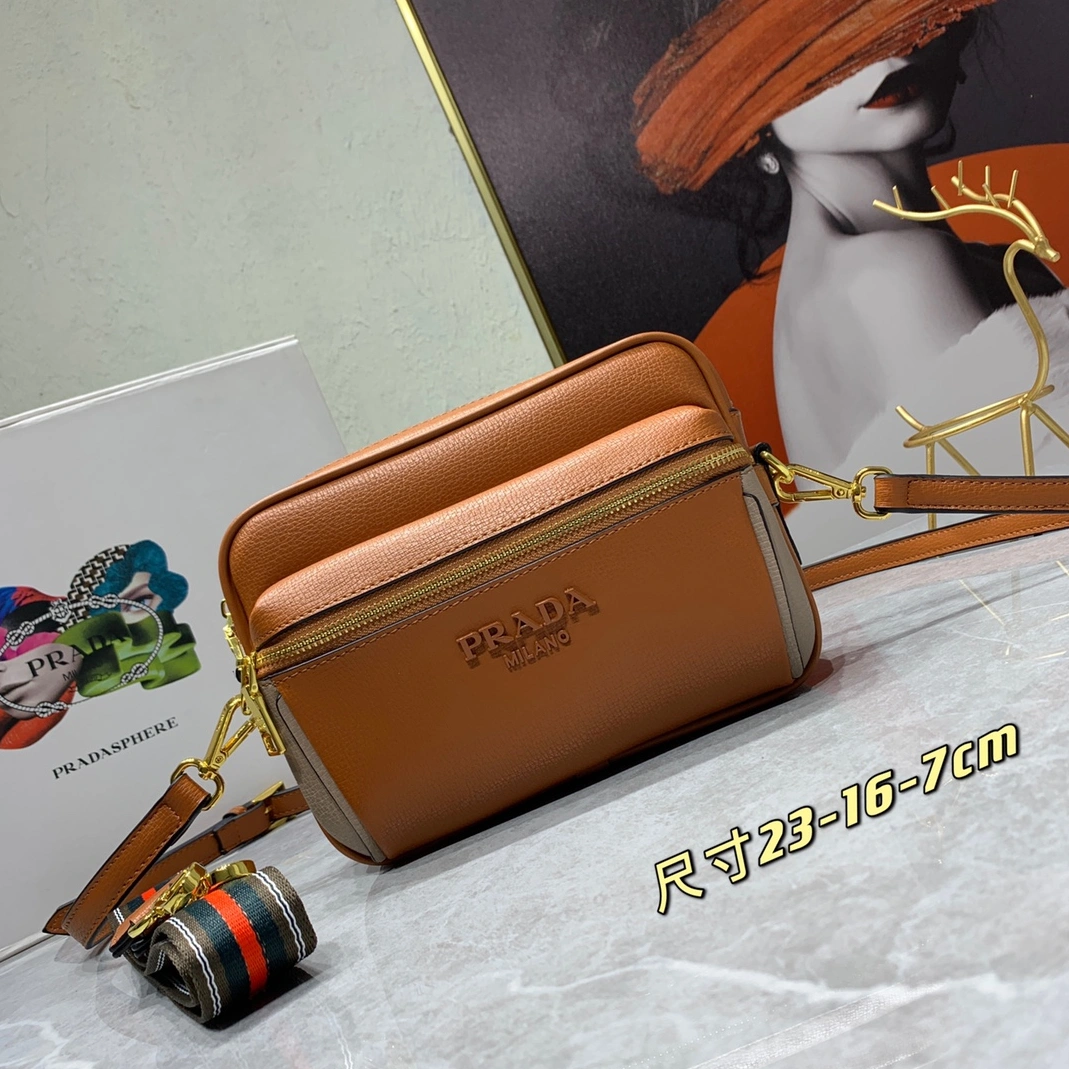 Durable 1683 Prada AAA Quality Messenger Bags For Women