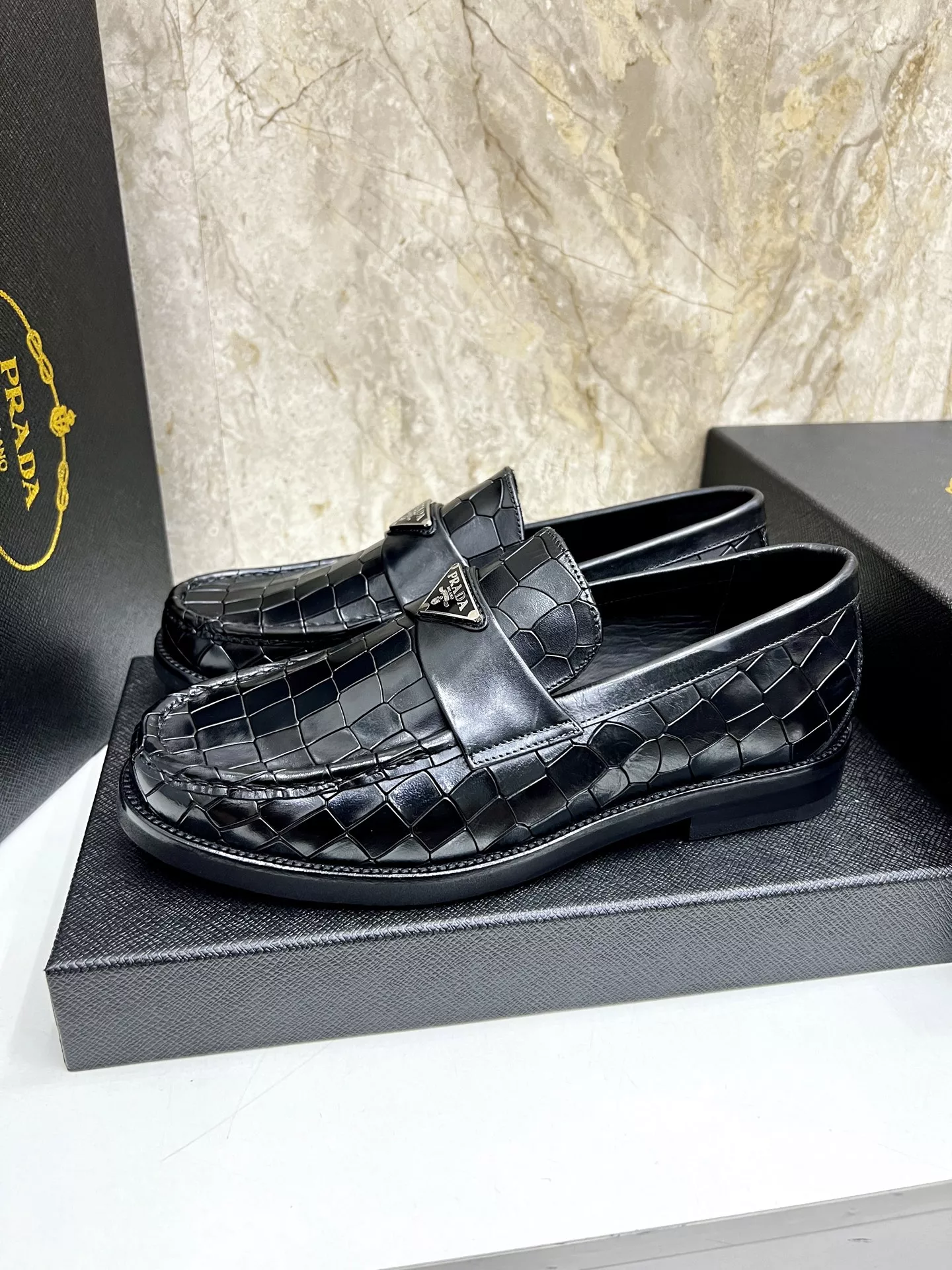 Durable 1750 Prada Leather Shoes For Men