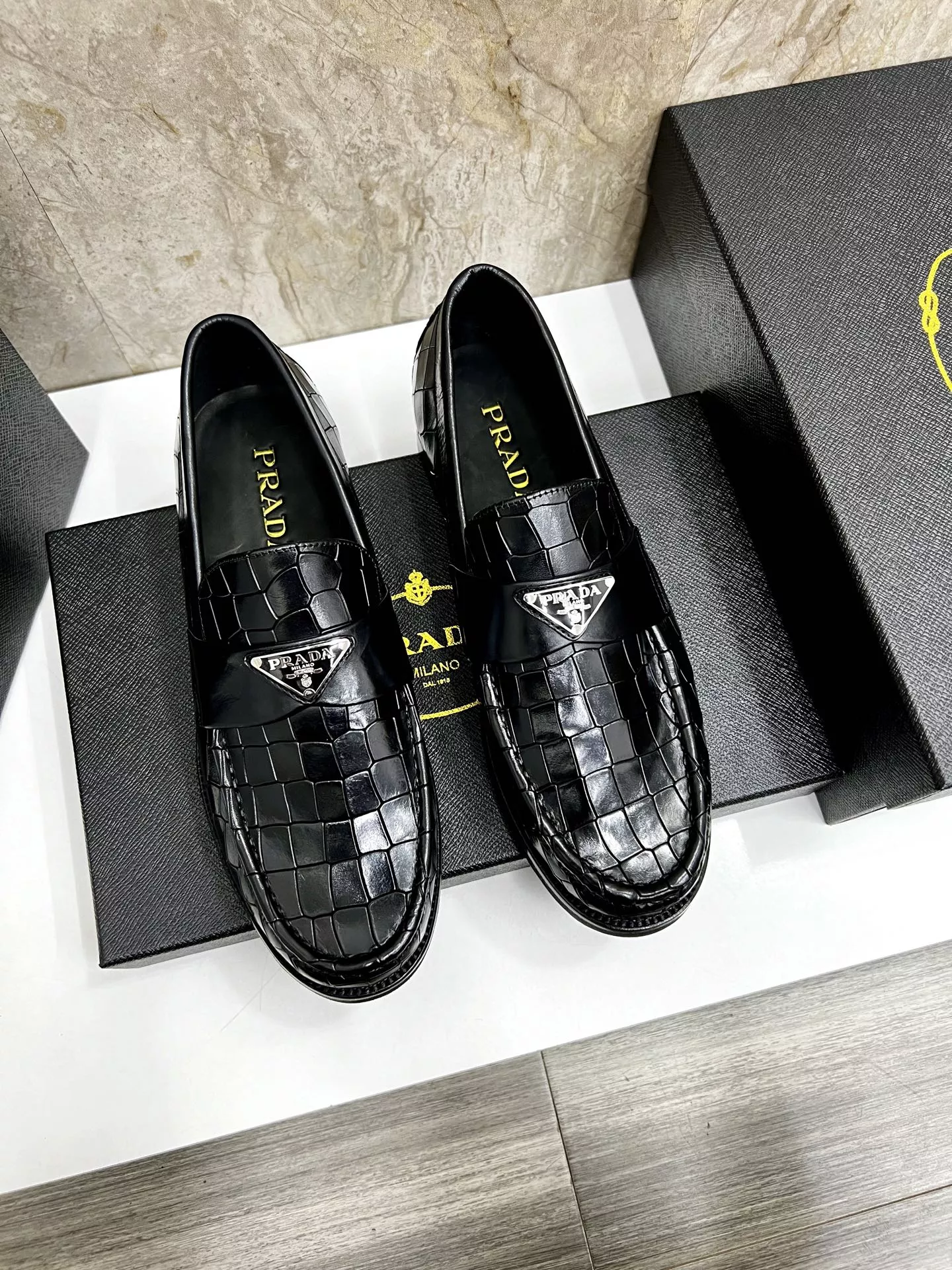 Durable 1750 Prada Leather Shoes For Men