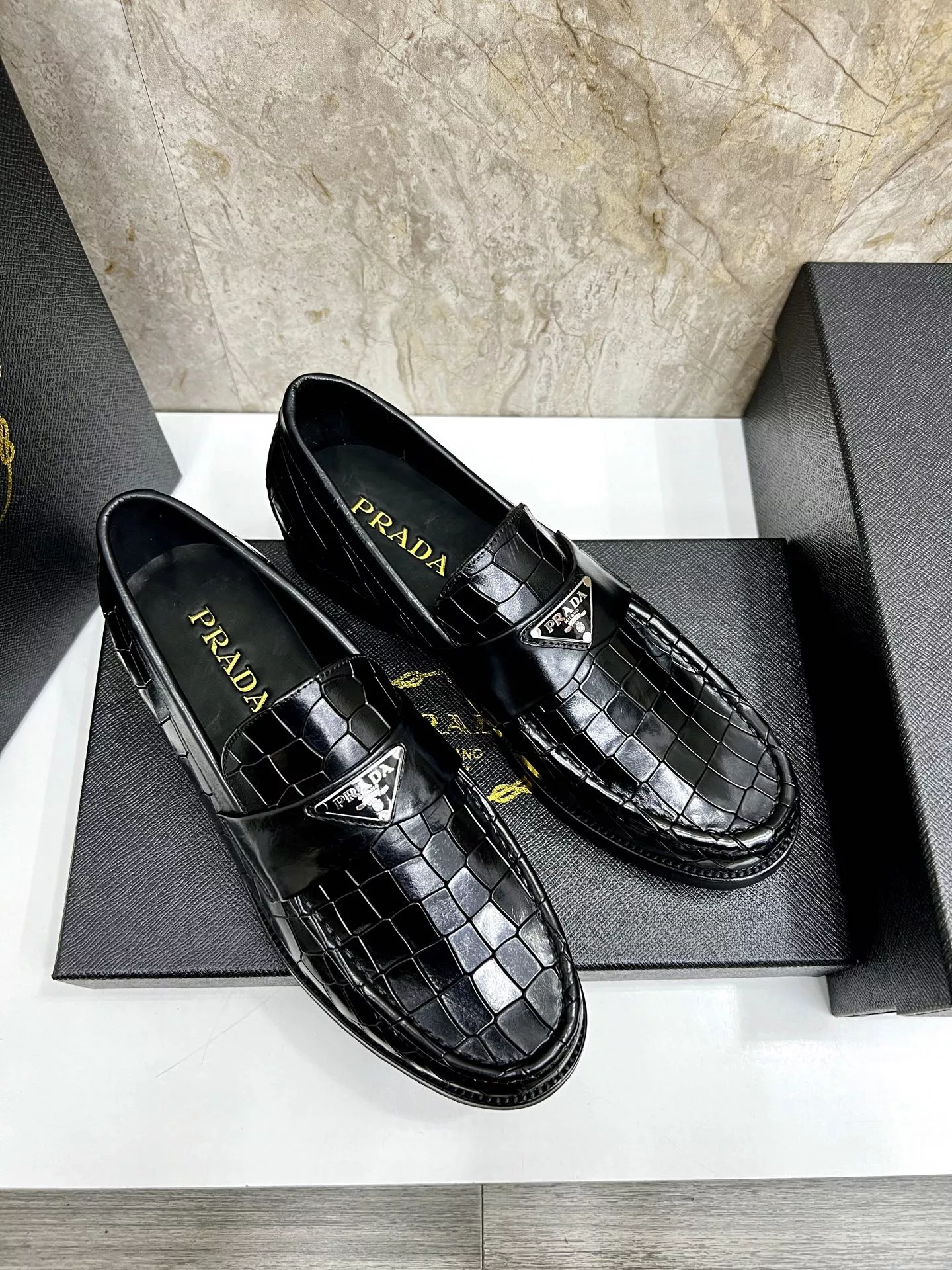 Durable 1750 Prada Leather Shoes For Men