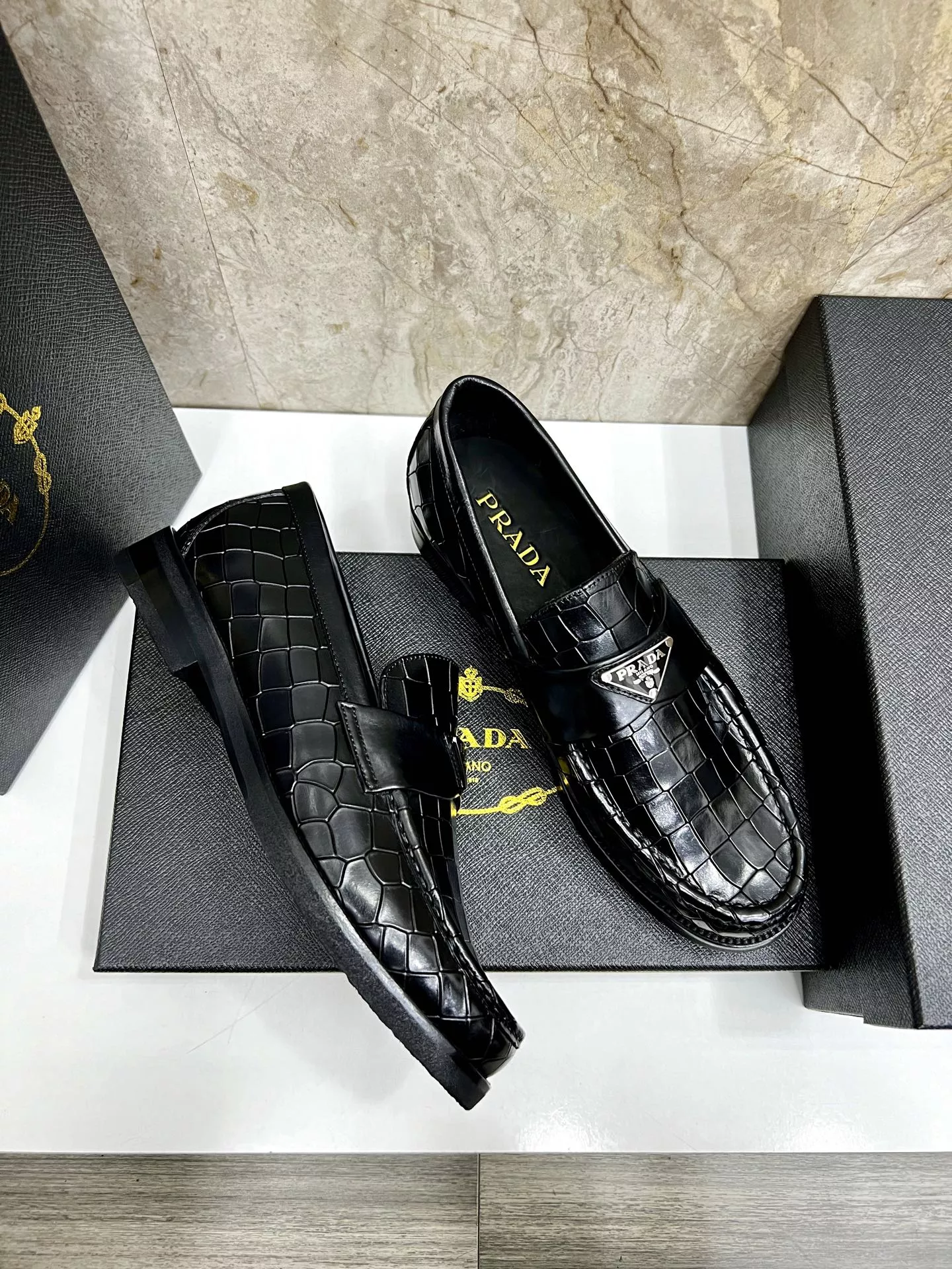 Durable 1750 Prada Leather Shoes For Men