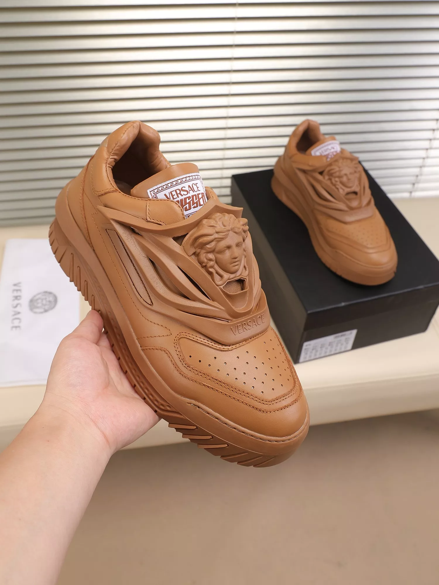 Durable 1766 Versace Casual Shoes For Men