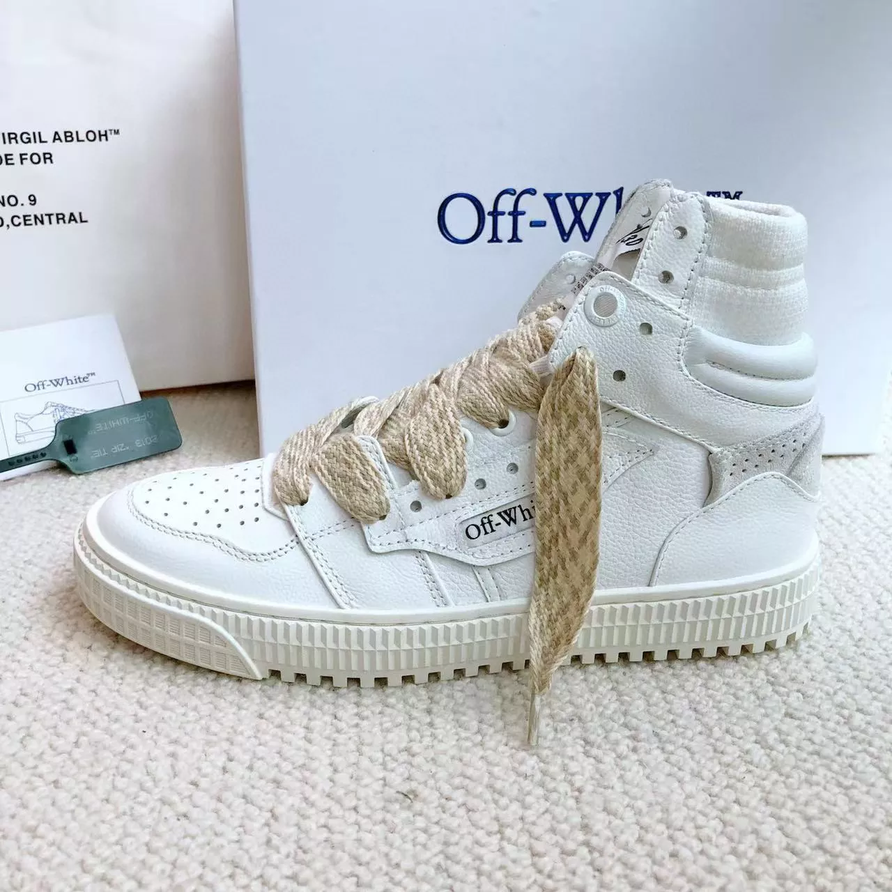 Durable 1806 Off-White High Tops Shoes For Women
