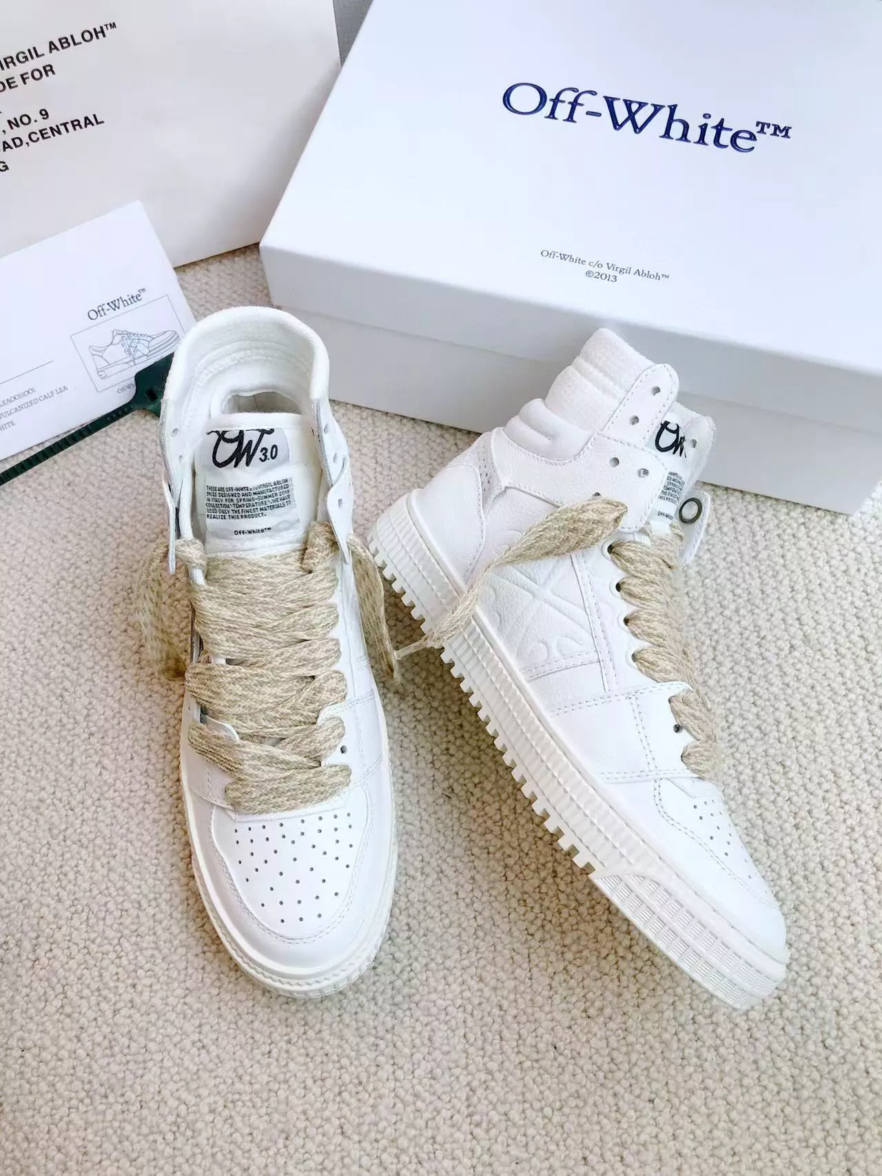 Durable 1806 Off-White High Tops Shoes For Women