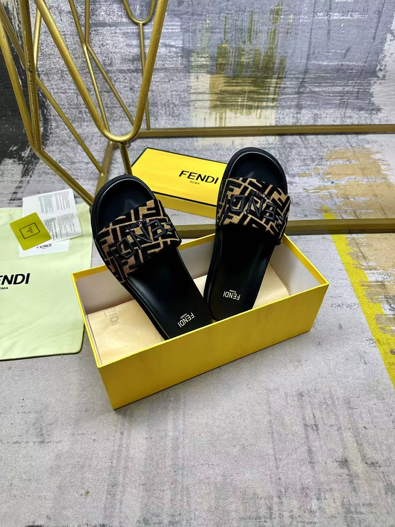 Durable 1855 Fendi Slippers For Women