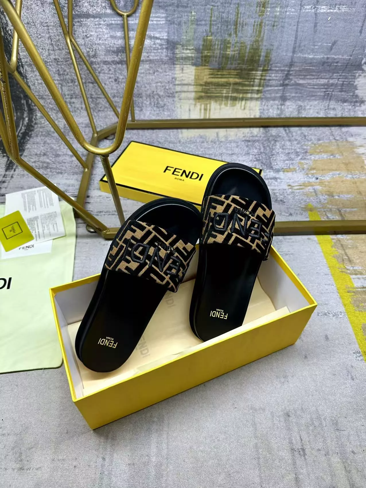 Durable 1855 Fendi Slippers For Women