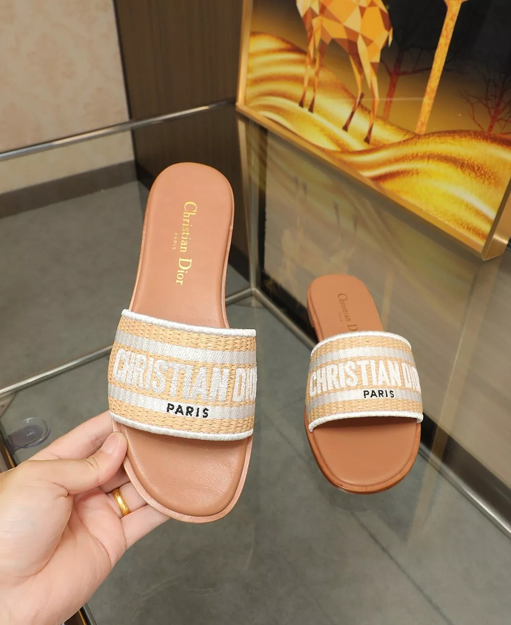 Durable 2183 Christian Dior Slippers For Women