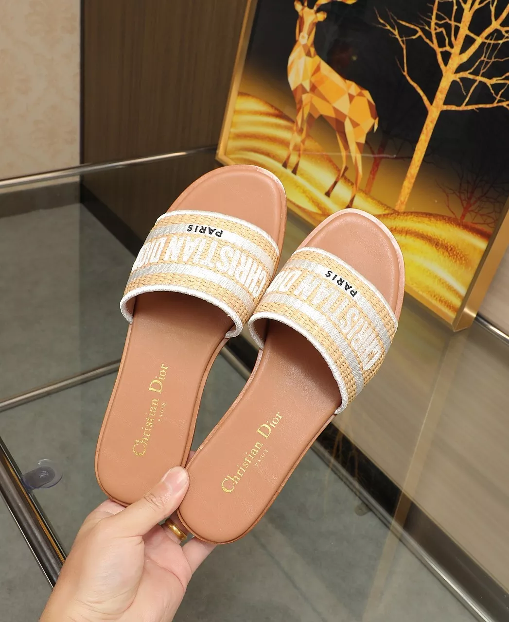 Durable 2183 Christian Dior Slippers For Women