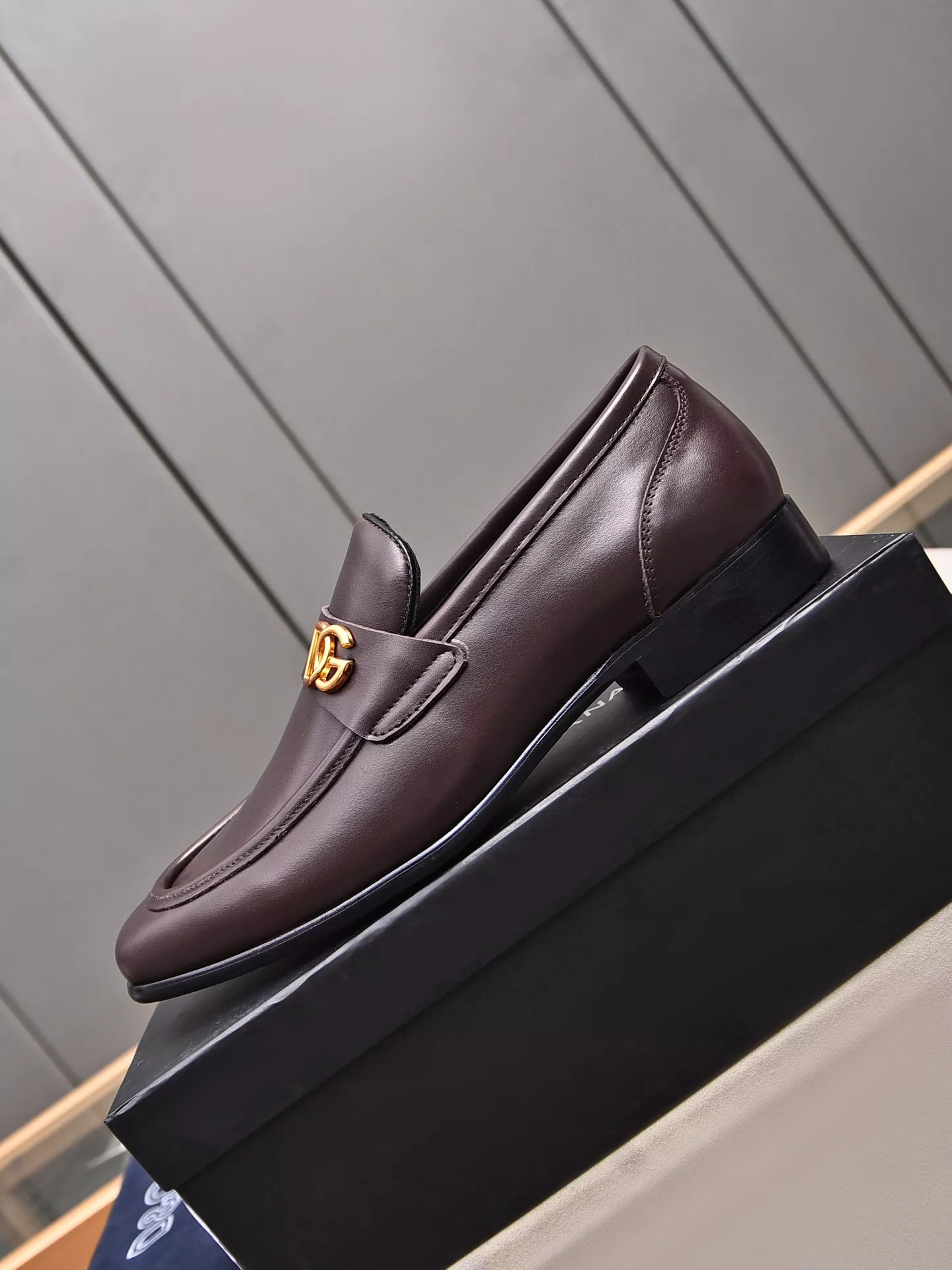 Durable 2411 Dolce & Gabbana D&G Leather Shoes For Men