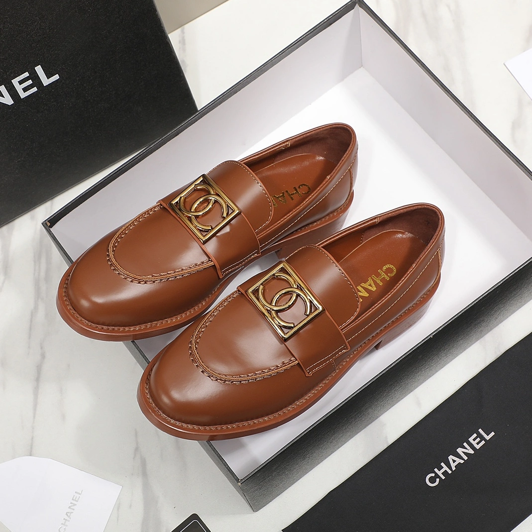 Durable 2506 Chanel Leather Shoes For Women