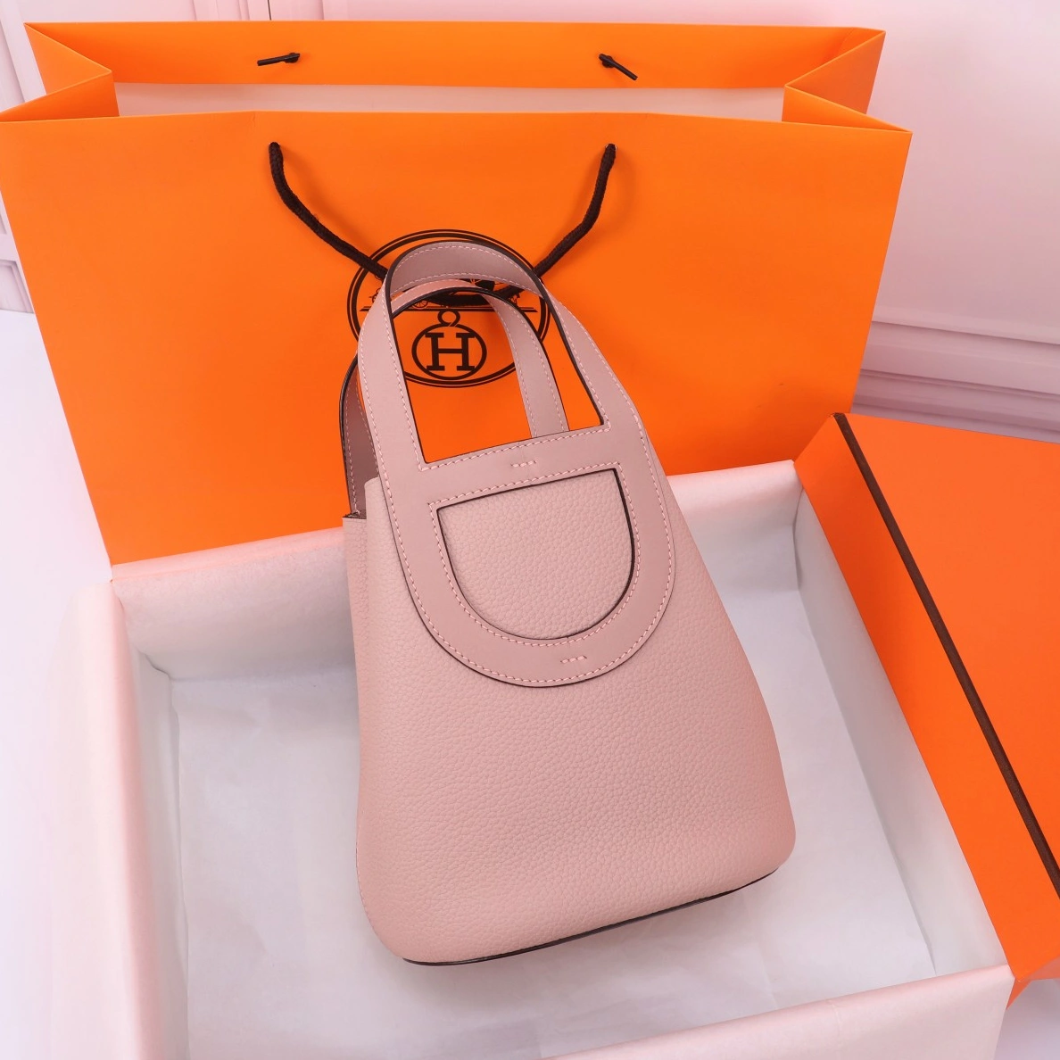 Durable 2775 Hermes AAA Quality Handbags In Silver For Women